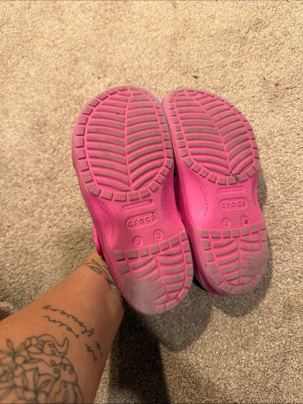 Kids Pink J3 crocs